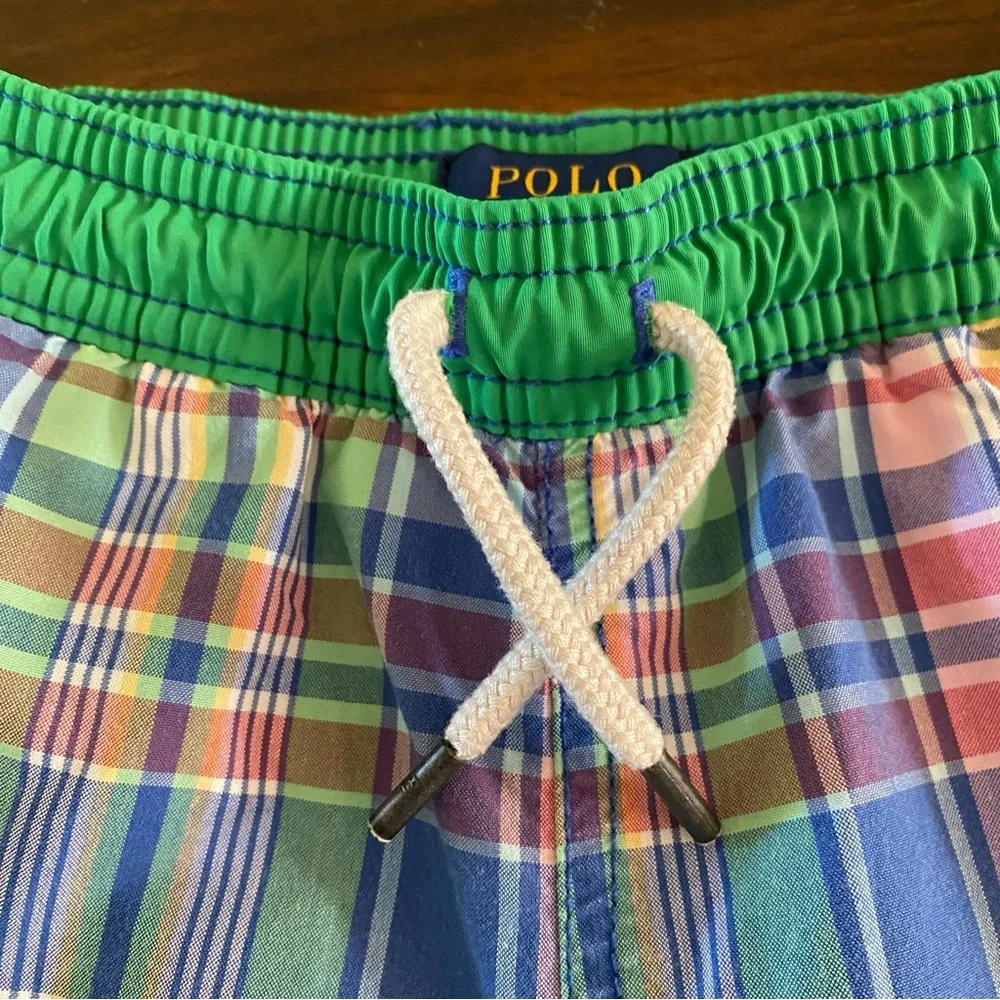 Ralph Lauren Traveler Plaid Swim Trunk